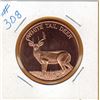 Image 1 : 1 OUNCE COPPER  .999 FINE - WHITE TAIL DEER