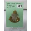 Image 1 : WWII Canadian South Alberta Regiment Cap Badge - King's Crown