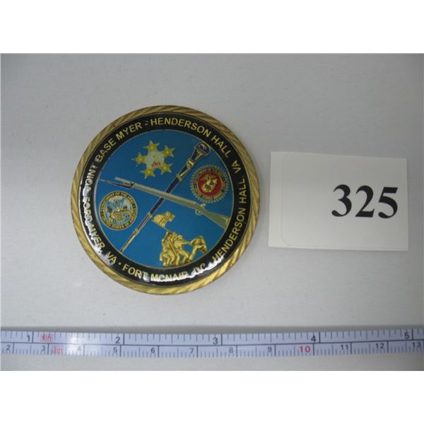 US MILITARY CHALLENGE COIN - FORT MYER - FORT MCNAIR - JOINT BASE COMMAND