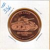 Image 1 : 1 OUNCE COPPER  .999 FINE - US ARMY - M4 SHERMAN TANK