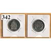Image 1 : 2021 50 CENT COINS - Regular Type & 100th Anniversary of Canada's Coat of Arms (King's Portrait)