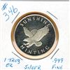 Image 1 : 1 OUNCE SILVER - .999 FINE SILVER - FLYING EAGLE DESIGN - SUNSHINE MINTING - IDAHO
