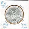 Image 1 : 2015  1 OUNCE SILVER - 999 FINE SILVER - MEXICO LIBERTAD