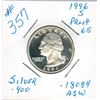 Image 1 : 1996S  US WASHINGTON QUARTER - PROOF 65 - SILVER - .900 SILVER