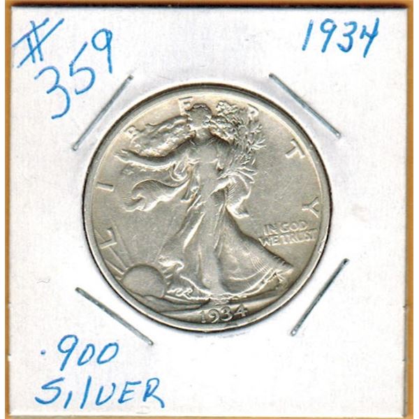 1934 US WALKING LIBERTY HALF DOLLAR