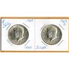 Image 1 : 1967 & 1969D KENNEDY HALF DOLLARS
