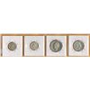 Image 2 : Lot of 4 Silver Netherland Coins (1928 & 41 25 Cent coins & 1931 & 55  Gulden Coin) - All Silver