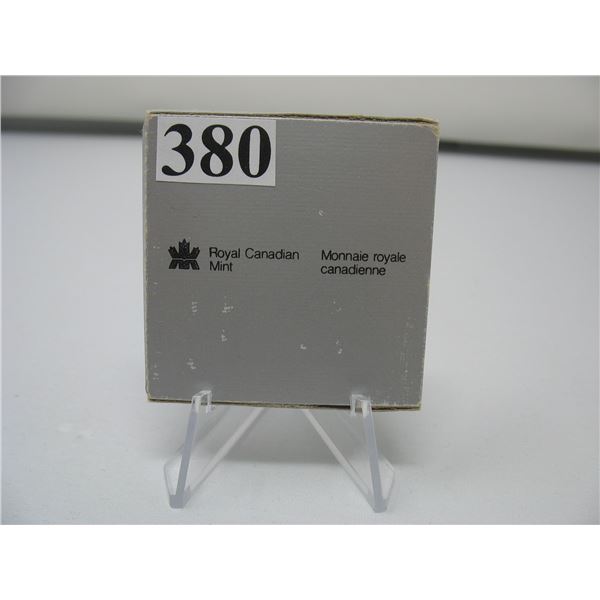 1981 Canadian Cased Uncirculated Silver Dollar - Trans Canada Railway Centennial