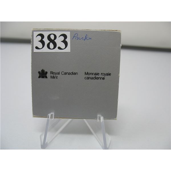 1985 Canadian Cased Uncirculated Silver Dollar - National Parks Centennial