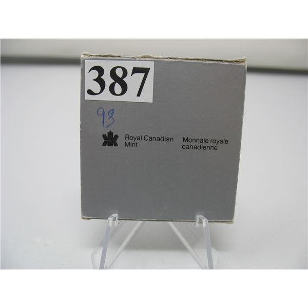 1993 Canadian Cased Uncirculated Silver Dollar - 100th Anniversary of the Stanley Cup