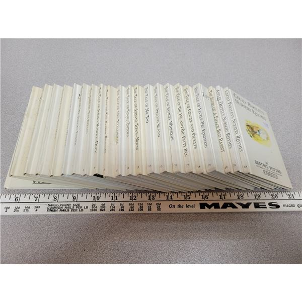 Set of 22 Beatrix Potter hardcover childrens books, the tale of Peter Rabbit etc. Great condition