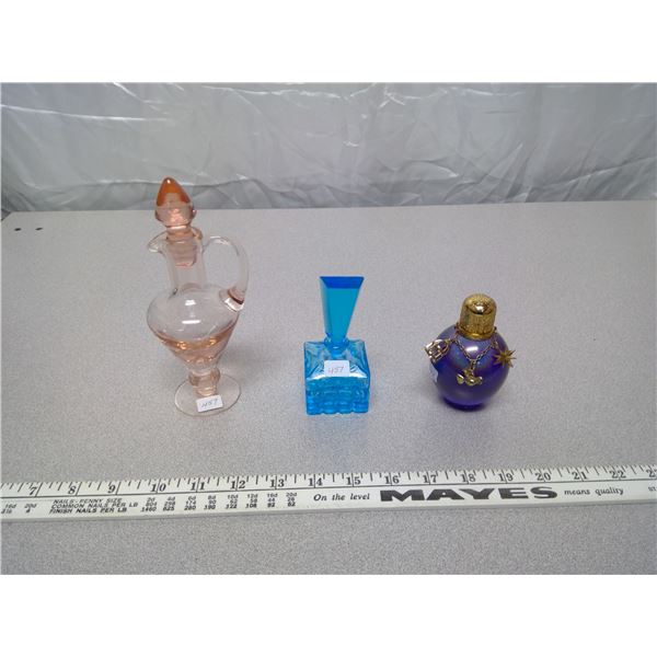 3 Perfume Bottles