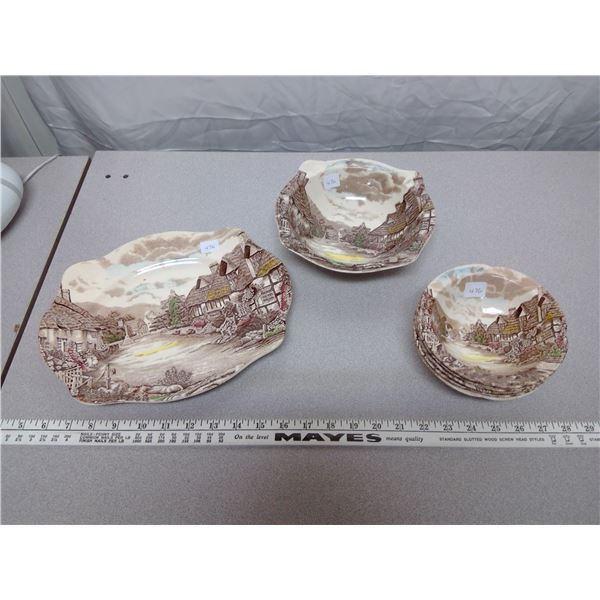 7 Pieces Olde English Countryside Dishes