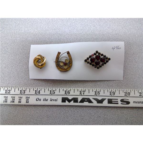 3 Very Old brooches