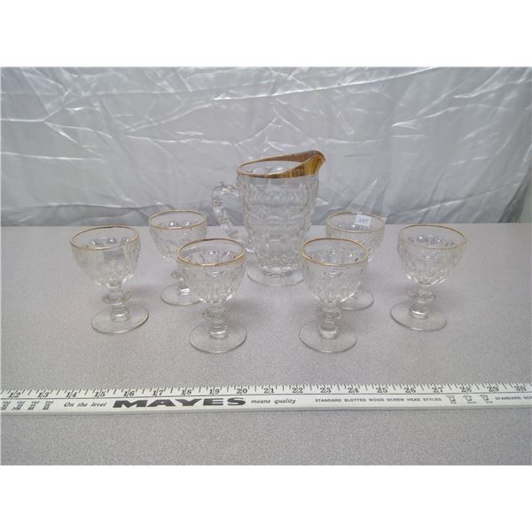 Jug + 6 Glasses