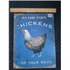 Image 1 : Heavy metal Chicken sign