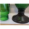 Image 4 : Green vintage oil lamp.