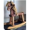 Image 4 : Vintage wooden rocking horse.