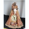 Image 2 : Aboriginal wigwam, TP clock & cut metal, painted native rider set on stone.