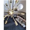 Image 3 : Mid century Sputnik style pendant ceiling fixture. Bulbs included.