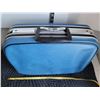 Image 10 : Vintage Riviera suitcase filled with Avon samples, cosmetic bags, colognes, massager etc.
