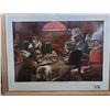 Image 2 : Dogs playing poker vintage framed print by CM Coolidge. “Pinched with four aces”