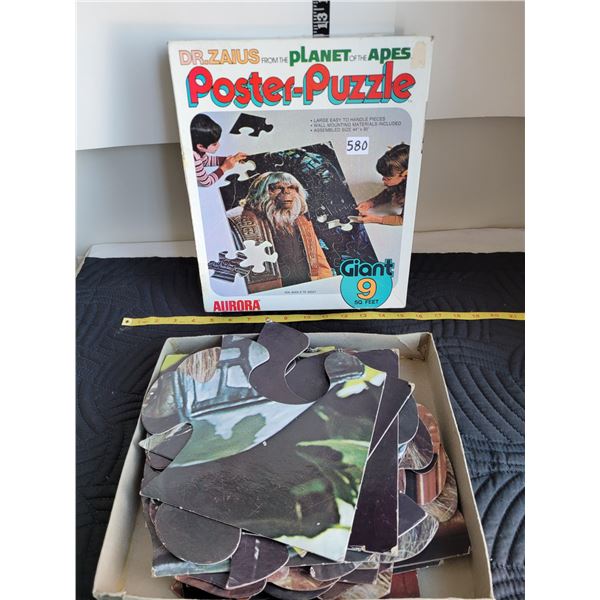 1970's Planet of the Apes poster puzzle. Giant pieces, 9 ft square.