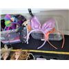 Image 4 : Group of girl toys and headbands. 2 chic dolls, 5 mattel dolls, LOL puzzle, Uno & Pinkalicious.