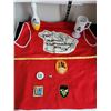 Image 1 : 1974 YBC Officials vest, Nationals Ottawa Ont.  Personal badges, bowlers mug & vintage Jolly Wally p