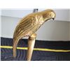 Image 2 : Solid brass Parrot mounted on green granite. 15” tall.