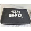 Image 3 : Complete Molson Canadian Texas hold'em pouch, 4 sets of 4 leather drink coasters.