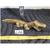 Image 1 : Vintage, unique & rare solid brass alligator bottle opener.