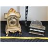 Image 1 : Vintage working musical clock “Love Story Theme”. Piano plays “We've only just begun”