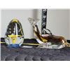 Image 2 : Glass floral paper weight & murano glass dolphin.