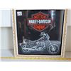 Image 1 : Glass Harley Davidson wall decor.