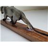 Image 7 : Carved Panther & ceramic repaired panther.