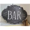 Image 1 : Metal Bar sign. Battery operated with 8 lights included.