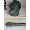 Image 2 : Green granite bowl & pestle