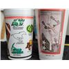 Image 6 : Vintage collector plastic drink cups. Glass Coke , 1981 Esso Norman Rockwell, Cars 1984, CFL, Coca-C