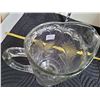 Image 3 : Vintage maple leaf pressed glass pitcher.