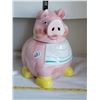 Image 1 : Bibbed pig cookie jar.