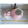 Image 3 : Bibbed pig cookie jar.