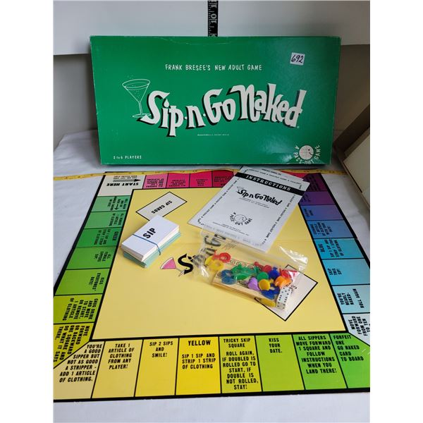 1971 Sip-n-Go Naked adult game.
