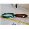 Image 1 : Bakelite and Malachite Bangles.