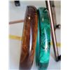 Image 2 : Bakelite and Malachite Bangles.