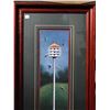Image 2 : Large eye catching framed print of a purple martin bird house. 41.5”H  X 20”W