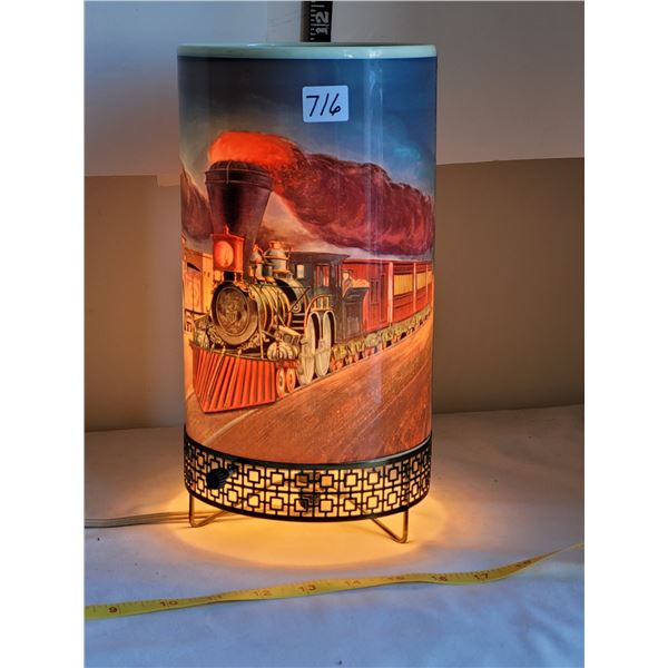 1950's motion lamp. Train.