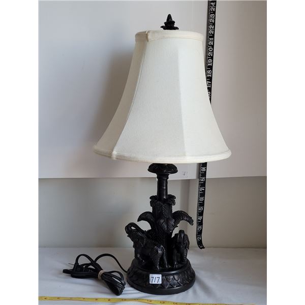 Elephant base lamp.