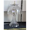 Image 1 : Vintage, genuine crystal lamp. Tap the shade.. has a nice ring to it.