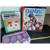 Image 7 : Fantasy character drawing book, Bejeweled game, & minecraft building books.
